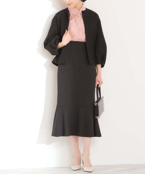 Tiara（ティアラ）の「バルーンスリーブジャケット（その他アウター・レディース・ネイビー/アイボリー/ブラック・FREE）」の14枚目の写真