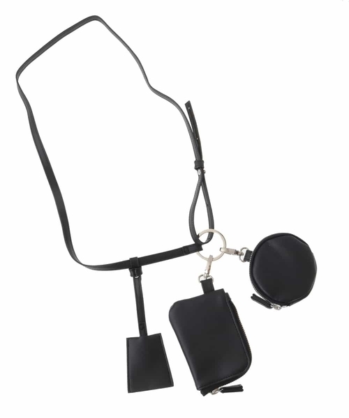 a.v.v（アーヴェヴェ）の「【ユニセックス】リングトリプルケース（ショルダーバッグ・メンズ・ブラック・46）」の9枚目の写真