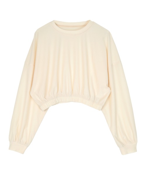 SEA DRESS(シードレス)の「ショート丈ボリュームトップス(Tシャツ/カットソー・レディース・ブラック/ピンク/グリーン/クリーム・M/S)」の6枚目の写真