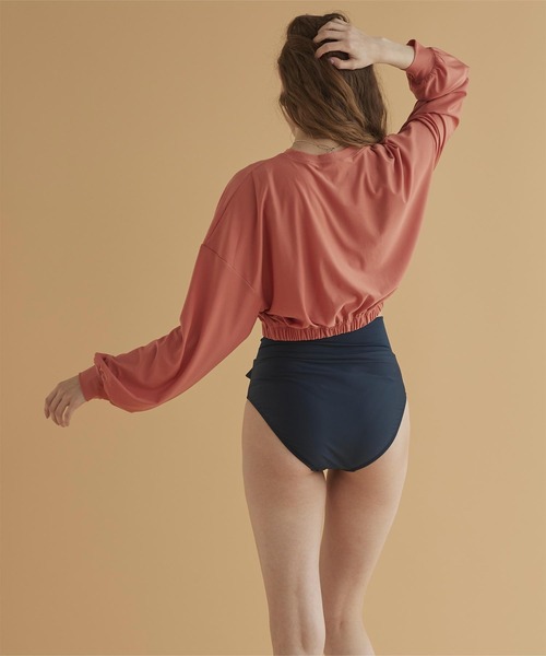 SEA DRESS(シードレス)の「ショート丈ボリュームトップス(Tシャツ/カットソー・レディース・ブラック/ピンク/グリーン/クリーム・M/S)」の14枚目の写真