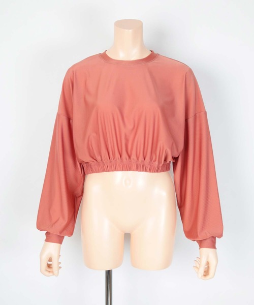 SEA DRESS(シードレス)の「ショート丈ボリュームトップス(Tシャツ/カットソー・レディース・ブラック/ピンク/グリーン/クリーム・M/S)」の11枚目の写真