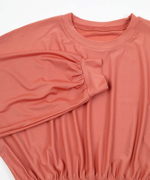 SEA DRESS(シードレス)の「ショート丈ボリュームトップス(Tシャツ/カットソー・レディース・ブラック/ピンク/グリーン/クリーム・M/S)」の7枚目の写真