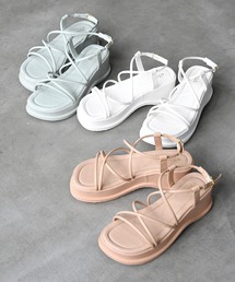 sango | 厚底ナローストラップサンダル(サンダル)