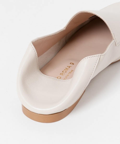 CORSO ROMA，9（コルソローマ）の「レザーソフトローファー（ローファー・レディース・ブラック/オフホワイト・38/37）」の15枚目の写真