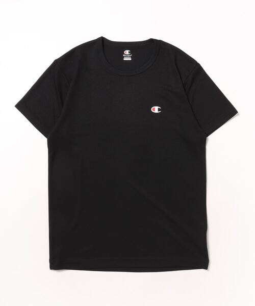 エルちゃん☆新品 吸水速乾 UVカット機能 BIGロゴ モックシャツ CHAMPION/チャンピオン】DOUBLE DRYR 吸汗速乾 UVカット