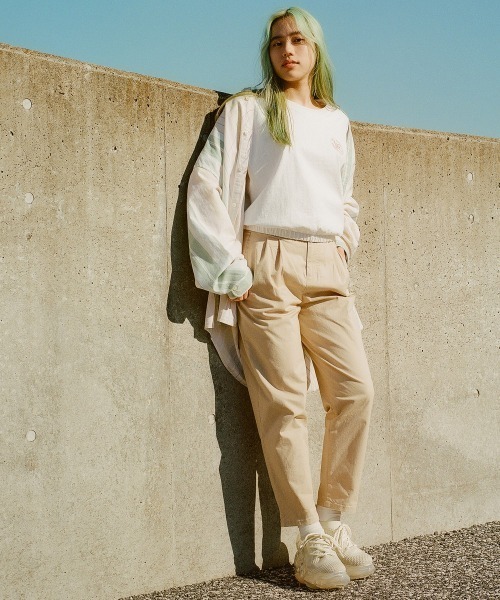 GAP（ギャップ）の「ストライプ オックスフォード スタンダードフィットシャツ（シャツ/ブラウス・メンズ・ピンク/ブルー・M/S/L/XL/XS）」の4枚目の写真