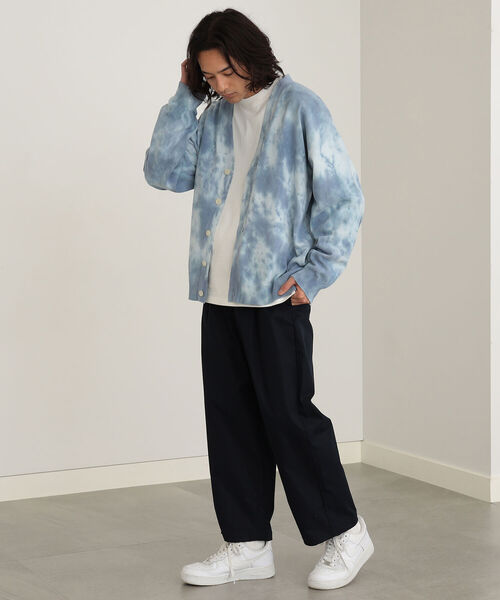 BEAMS HEART（ビームスハート）の「BEAMS HEART / タイダイ ビッグ カーディガン（カーディガン/ボレロ・メンズ・ブラウン系その他/ブルー系その他・SMALL/LARGE/MEDIUM）」の3枚目の写真