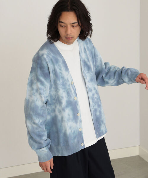 BEAMS HEART（ビームスハート）の「BEAMS HEART / タイダイ ビッグ カーディガン（カーディガン/ボレロ・メンズ・ブラウン系その他/ブルー系その他・SMALL/LARGE/MEDIUM）」の5枚目の写真