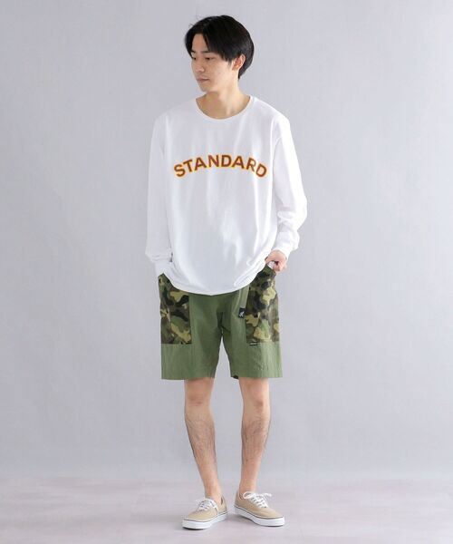 Russell Athletic(ラッセルアスレティック)の「*【SHIPS別注】RUSSELL ATHLETIC: 刺繍ライク カレッジ プリント ロングスリーブ Tシャツ (ロンT)(Tシャツ/カットソー・メンズ・ホワイト/ライトホワイト/グレー/ブルー・SMALL/MEDIUM/LARGE)」の6枚目の写真