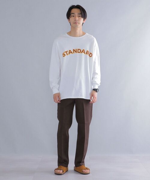 Russell Athletic(ラッセルアスレティック)の「*【SHIPS別注】RUSSELL ATHLETIC: 刺繍ライク カレッジ プリント ロングスリーブ Tシャツ (ロンT)(Tシャツ/カットソー・メンズ・ホワイト/ライトホワイト/グレー/ブルー・SMALL/MEDIUM/LARGE)」の7枚目の写真