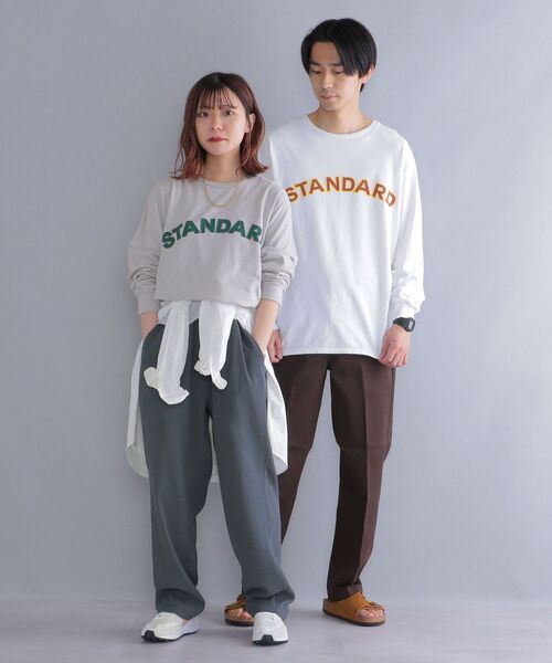 Russell Athletic(ラッセルアスレティック)の「*【SHIPS別注】RUSSELL ATHLETIC: 刺繍ライク カレッジ プリント ロングスリーブ Tシャツ (ロンT)(Tシャツ/カットソー・メンズ・ホワイト/ライトホワイト/グレー/ブルー・SMALL/MEDIUM/LARGE)」の8枚目の写真