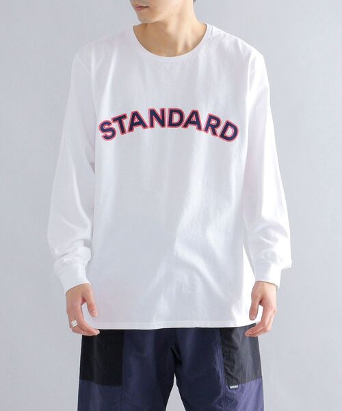 Russell Athletic(ラッセルアスレティック)の「*【SHIPS別注】RUSSELL ATHLETIC: 刺繍ライク カレッジ プリント ロングスリーブ Tシャツ (ロンT)(Tシャツ/カットソー・メンズ・ホワイト/ライトホワイト/グレー/ブルー・SMALL/MEDIUM/LARGE)」の12枚目の写真