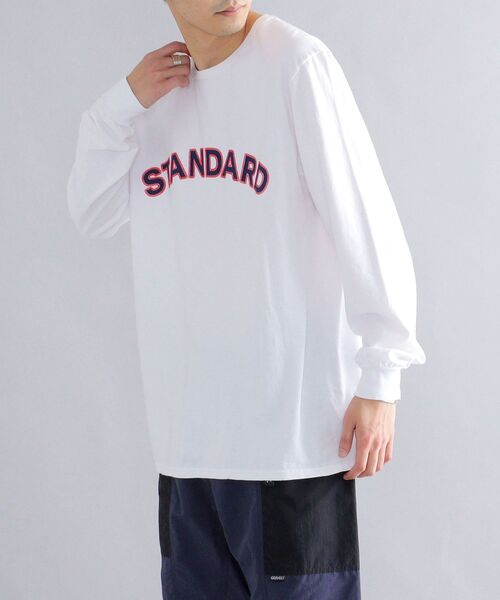 Russell Athletic(ラッセルアスレティック)の「*【SHIPS別注】RUSSELL ATHLETIC: 刺繍ライク カレッジ プリント ロングスリーブ Tシャツ (ロンT)(Tシャツ/カットソー・メンズ・ホワイト/ライトホワイト/グレー/ブルー・SMALL/MEDIUM/LARGE)」の13枚目の写真