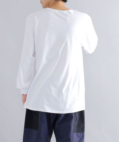Russell Athletic(ラッセルアスレティック)の「*【SHIPS別注】RUSSELL ATHLETIC: 刺繍ライク カレッジ プリント ロングスリーブ Tシャツ (ロンT)(Tシャツ/カットソー・メンズ・ホワイト/ライトホワイト/グレー/ブルー・SMALL/MEDIUM/LARGE)」の14枚目の写真