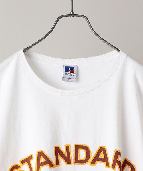 Russell Athletic(ラッセルアスレティック)の「*【SHIPS別注】RUSSELL ATHLETIC: 刺繍ライク カレッジ プリント ロングスリーブ Tシャツ (ロンT)(Tシャツ/カットソー・メンズ・ホワイト/ライトホワイト/グレー/ブルー・SMALL/MEDIUM/LARGE)」の22枚目の写真