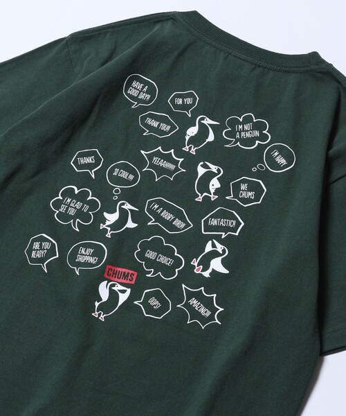 FREAK'S STORE(フリークスストア)の「WEB限定 CHUMS×FREAK'S STORE/チャムス 別注 ランダムブービーバード バックプリントTシャツ(Tシャツ/カットソー・メンズ・ホワイト/ブラウン/グリーン/ネイビー/ブラック/ベージュ/ブルー・X-LARGE/MEDIUM/SMALL/LARGE)」の5枚目の写真