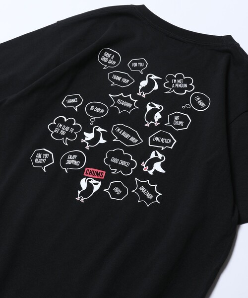 FREAK'S STORE(フリークスストア)の「WEB限定 CHUMS×FREAK'S STORE/チャムス 別注 ランダムブービーバード バックプリントTシャツ(Tシャツ/カットソー・メンズ・ホワイト/ブラウン/グリーン/ネイビー/ブラック/ベージュ/ブルー・X-LARGE/MEDIUM/SMALL/LARGE)」の2枚目の写真
