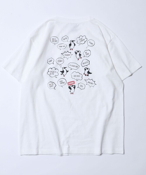 FREAK'S STORE(フリークスストア)の「WEB限定 CHUMS×FREAK'S STORE/チャムス 別注 ランダムブービーバード バックプリントTシャツ(Tシャツ/カットソー・メンズ・ホワイト/ブラウン/グリーン/ネイビー/ブラック/ベージュ/ブルー・X-LARGE/MEDIUM/SMALL/LARGE)」の8枚目の写真