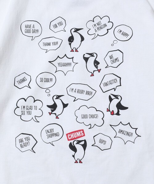 FREAK'S STORE(フリークスストア)の「WEB限定 CHUMS×FREAK'S STORE/チャムス 別注 ランダムブービーバード バックプリントTシャツ(Tシャツ/カットソー・メンズ・ホワイト/ブラウン/グリーン/ネイビー/ブラック/ベージュ/ブルー・X-LARGE/MEDIUM/SMALL/LARGE)」の9枚目の写真