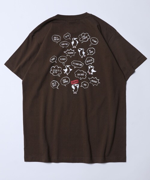 FREAK'S STORE(フリークスストア)の「WEB限定 CHUMS×FREAK'S STORE/チャムス 別注 ランダムブービーバード バックプリントTシャツ(Tシャツ/カットソー・メンズ・ホワイト/ブラウン/グリーン/ネイビー/ブラック/ベージュ/ブルー・X-LARGE/MEDIUM/SMALL/LARGE)」の16枚目の写真