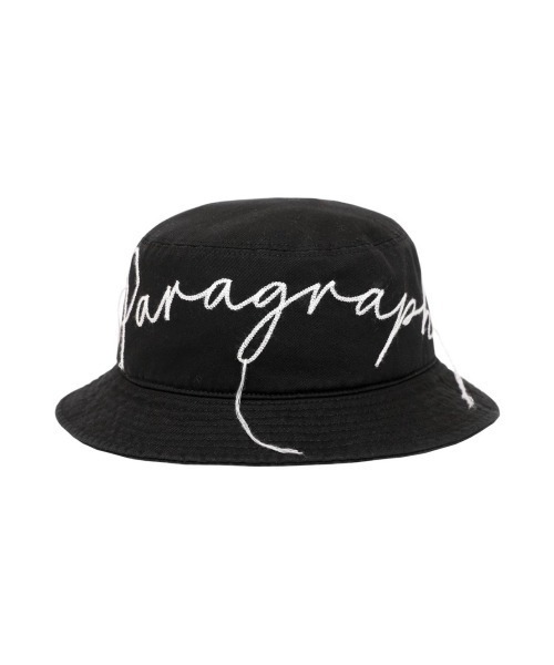 Paragraph(パラグラフ)の「【PARAGRAPH/パラグラフ】002 ROPE BUCKET HAT/ロープ バケットハット ロゴ ハット(ハット・メンズ・ピンク/ブラック/ベージュ・ONE SIZE)」の2枚目の写真