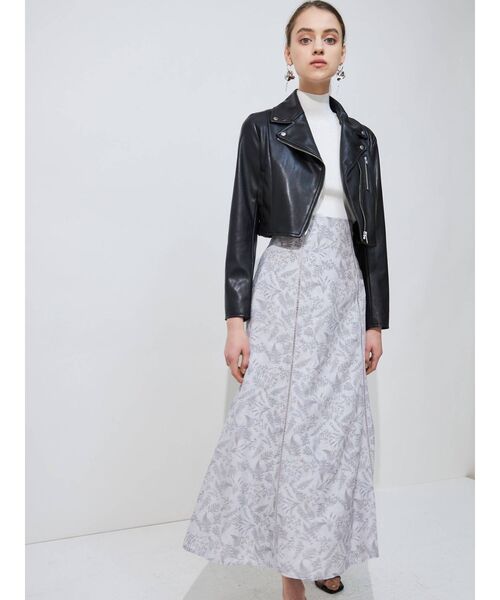 MERCURYDUO（マーキュリーデュオ）の「ボタニカルフラワーセミフレアスカート（スカート・レディース・ピンク/ブルー/アイボリー・SMALL/MEDIUM）」の12枚目の写真