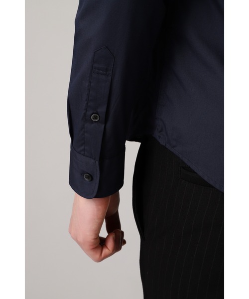 HIGH STREET（ハイストリート）の「HIGH STREET∴リンクスコンビシャツ（シャツ/ブラウス・メンズ・アイボリー/ネイビー・LL/M/L/S）」の10枚目の写真