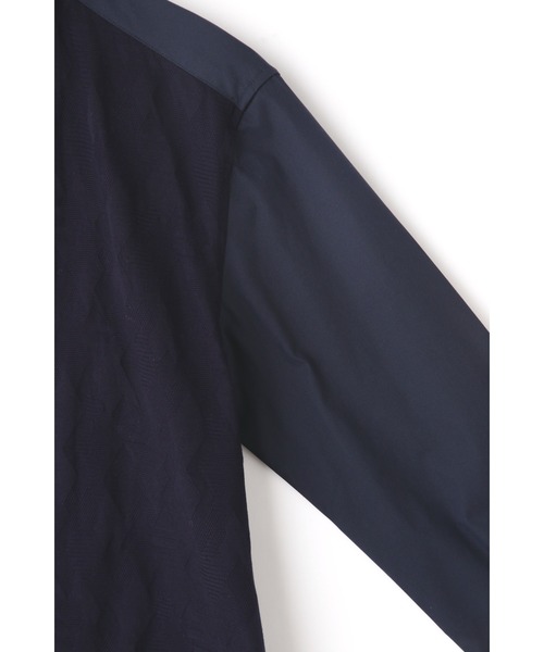 HIGH STREET（ハイストリート）の「HIGH STREET∴リンクスコンビシャツ（シャツ/ブラウス・メンズ・アイボリー/ネイビー・LL/M/L/S）」の13枚目の写真