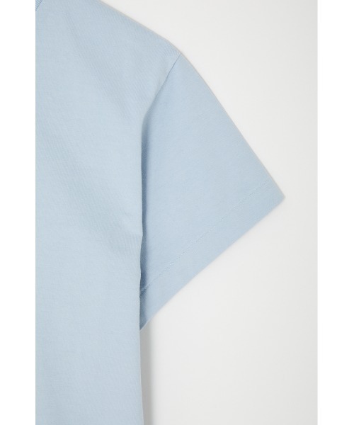 MOUSSY（マウジー）の「BEST DAY EMBROIDERY Tシャツ（Tシャツ/カットソー・レディース・ホワイト/ライトブラック/ライトブルー・FREE）」の12枚目の写真