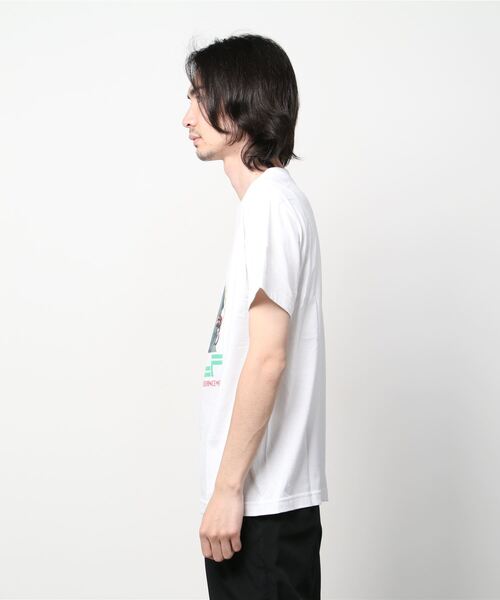 GOLF WANG（ゴルフワン）の「【GOLF WANG/ゴルフワン】SHOCK TEE/グラフィック デザイン ロゴ プリント Tシャツ 半袖（Tシャツ/カットソー・メンズ・ホワイト/ブラック・M/L）」の4枚目の写真