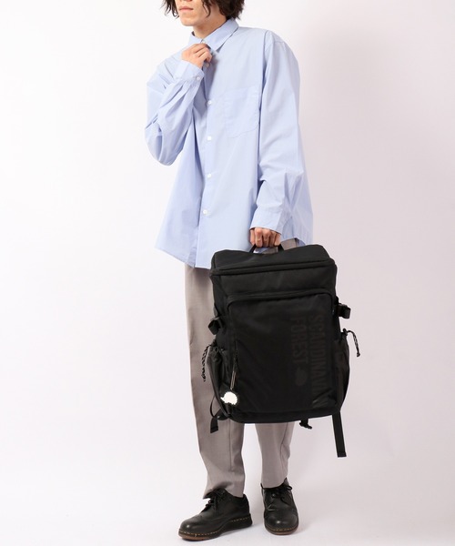 SCANDINAVIAN FOREST(スカンジナビアン・フォレスト)の「SCANDINAVIAN FOREST 15ポケットスクエアバックパック(バックパック/リュック・メンズ・ブラック×ブラック/ブラック×ホワイト・FREE)」の10枚目の写真