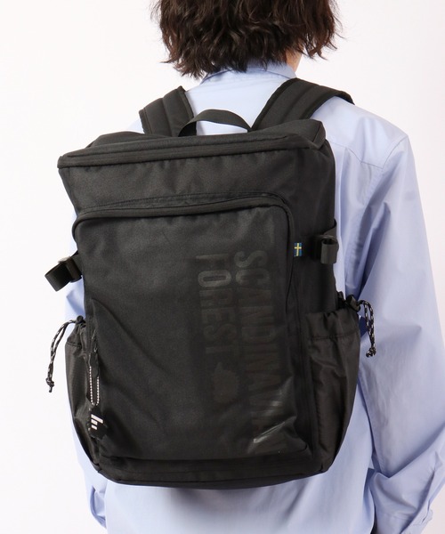 SCANDINAVIAN FOREST(スカンジナビアン・フォレスト)の「SCANDINAVIAN FOREST 15ポケットスクエアバックパック(バックパック/リュック・メンズ・ブラック×ブラック/ブラック×ホワイト・FREE)」の9枚目の写真
