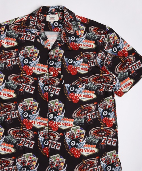WESTSEA（ウエストシー）の「総柄 ルーズサイズ オープンカラーシャツ アロハシャツ（シャツ/ブラウス・メンズ・ホワイト/ブラック系その他2/パープル/ブラック/グリーン/ネイビー/ホワイト系その他2/ブラック系その他3/グレー/ホワイト系その他/ブラック系その他/ブラック系その他4/ホワイト系その他3/ブラック系その他6/オフホワイト/ブラック系その他5/ホワイト系その他4/ホワイト系その他5/グリーン系その他/ブラック系その他7/カーキ/イエロー/ホワイト系その他6/マスタード/セージグリーン/ターコイズブルー/ブラック系/チャコール/グレー系その他/ホワイト系その他7・M/L/XL）」の18枚目の写真