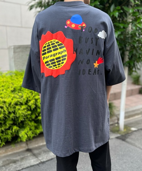 Paragraph(パラグラフ)の「【Paragraph】パラグラフ ユニセックス Happy Logo Tee ハッピーロゴプリントTee No.42(Tシャツ/カットソー・レディース・ホワイト/チャコールグレー/ライトグレー・FREE)」の20枚目の写真