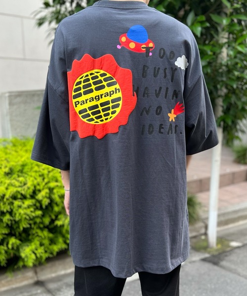 Paragraph(パラグラフ)の「【Paragraph】パラグラフ ユニセックス Happy Logo Tee ハッピーロゴプリントTee No.42(Tシャツ/カットソー・レディース・ホワイト/チャコールグレー/ライトグレー・FREE)」の21枚目の写真
