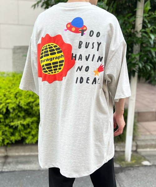 Paragraph(パラグラフ)の「【Paragraph】パラグラフ ユニセックス Happy Logo Tee ハッピーロゴプリントTee No.42(Tシャツ/カットソー・レディース・ホワイト/チャコールグレー/ライトグレー・FREE)」の14枚目の写真