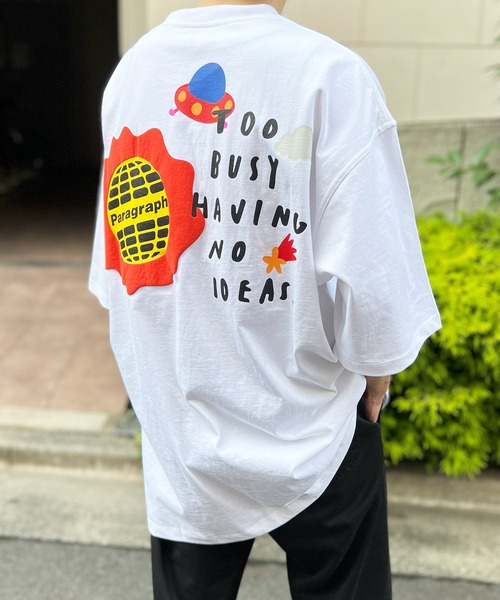 Paragraph(パラグラフ)の「【Paragraph】パラグラフ ユニセックス Happy Logo Tee ハッピーロゴプリントTee No.42(Tシャツ/カットソー・レディース・ホワイト/チャコールグレー/ライトグレー・FREE)」の11枚目の写真