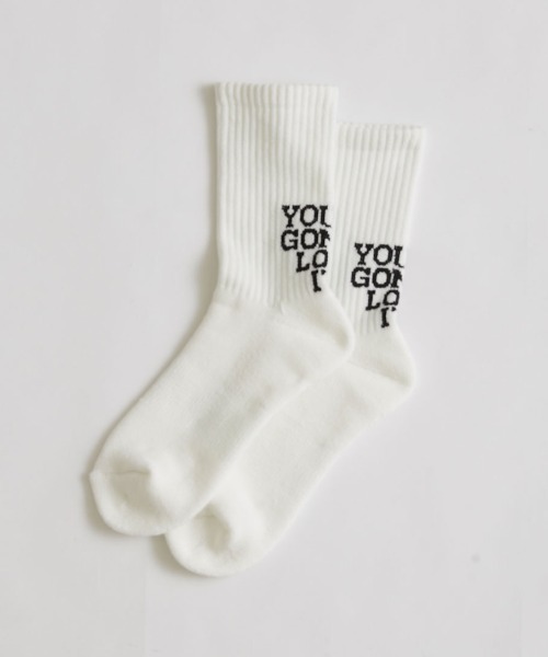 THE SHINZONE(ザ シンゾーン)の「THE SHINZONE/シンゾーン レターソックス LETTER SOCKS(ソックス/靴下・レディース・ブラック/パープル/グリーン・FREE)」の4枚目の写真