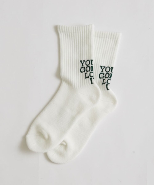 THE SHINZONE(ザ シンゾーン)の「THE SHINZONE/シンゾーン レターソックス LETTER SOCKS(ソックス/靴下・レディース・ブラック/パープル/グリーン・FREE)」の6枚目の写真
