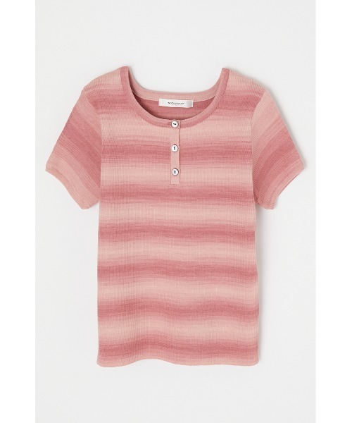 MOUSSY（マウジー）の「BUTTON UP MIX COLOR トップス（ニット