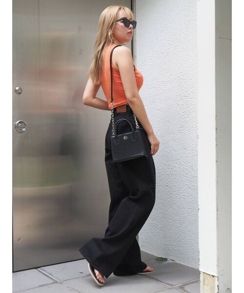 EVRIS（エヴリス）の「アメスリショートタンク（タンクトップ・レディース・ホワイト/ブラック/パープル/オレンジ・FREE）」の20枚目の写真