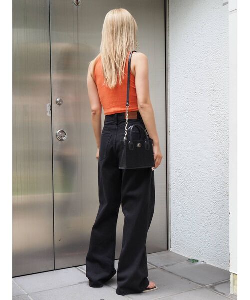 EVRIS（エヴリス）の「アメスリショートタンク（タンクトップ・レディース・ホワイト/ブラック/パープル/オレンジ・FREE）」の19枚目の写真