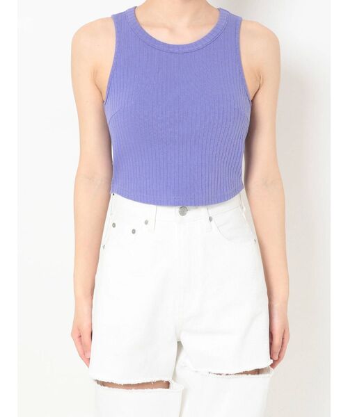 EVRIS（エヴリス）の「アメスリショートタンク（タンクトップ・レディース・ホワイト/ブラック/パープル/オレンジ・FREE）」の15枚目の写真