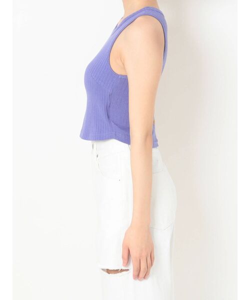 EVRIS（エヴリス）の「アメスリショートタンク（タンクトップ・レディース・ホワイト/ブラック/パープル/オレンジ・FREE）」の14枚目の写真