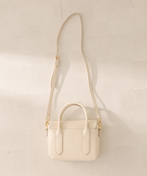 OLIVE des OLIVE（オリーブデオリーブ）の「ダブルベルトショルダー（ショルダーバッグ・レディース・ダークブラウン/オフホワイト・FREE）」の8枚目の写真