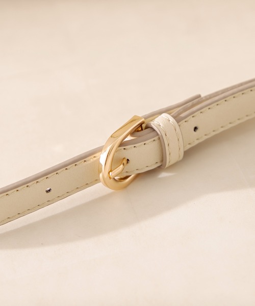 OLIVE des OLIVE（オリーブデオリーブ）の「ダブルベルトショルダー（ショルダーバッグ・レディース・ダークブラウン/オフホワイト・FREE）」の11枚目の写真