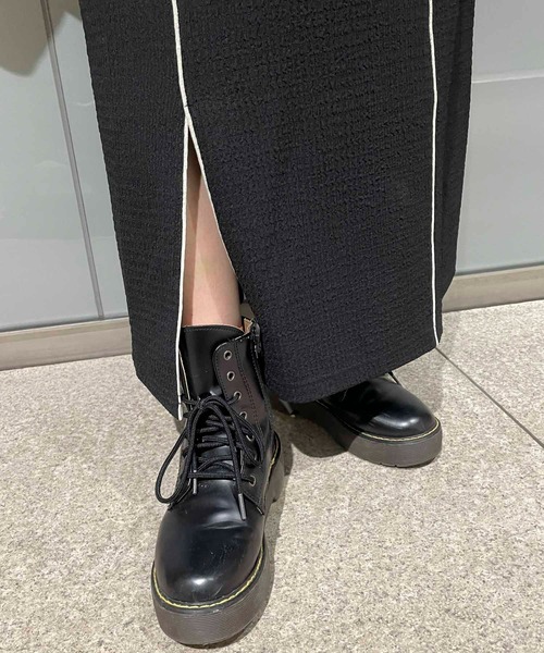 byYOUANCE(バイユアンス)の「配色デザインスリットカットワンピース(ワンピース・レディース・ブラック/ブラウン/アイボリー・FREE)」の18枚目の写真