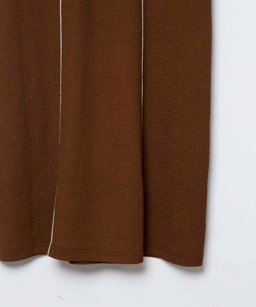 byYOUANCE(バイユアンス)の「配色デザインスリットカットワンピース(ワンピース・レディース・ブラック/ブラウン/アイボリー・FREE)」の22枚目の写真