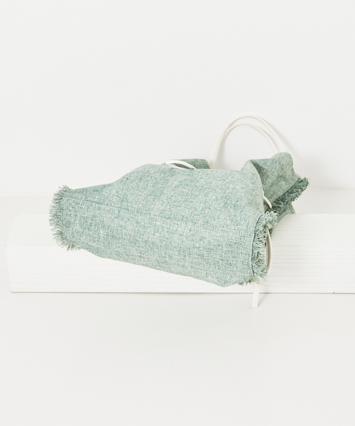 LOWELL things（ロウェル　シングス）の「Vacanza/ファブリックフリンジトートHOBO BAG（トートバッグ・レディース・ブラウン/グリーン/アイボリー・フリー）」の8枚目の写真