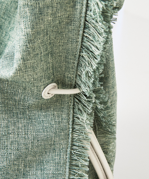 LOWELL things（ロウェル　シングス）の「Vacanza/ファブリックフリンジトートHOBO BAG（トートバッグ・レディース・ブラウン/グリーン/アイボリー・フリー）」の10枚目の写真